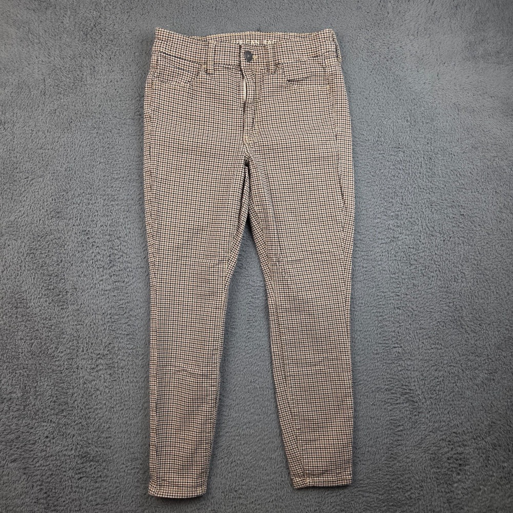 American Eagle Pants Women's 6 Short Super Stretch Hi-Rise Jegging Houndstooth